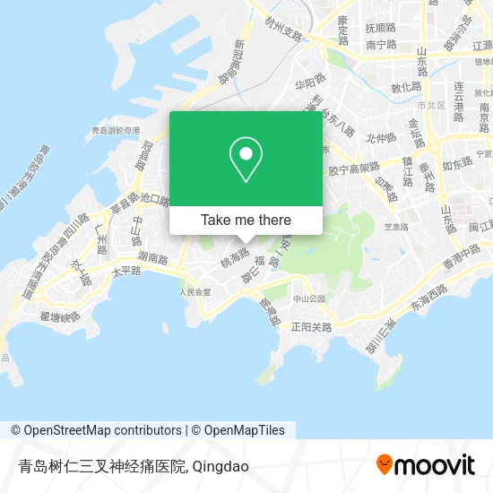 青岛树仁三叉神经痛医院 map