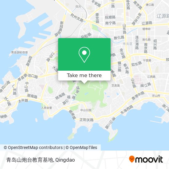 青岛山炮台教育基地 map