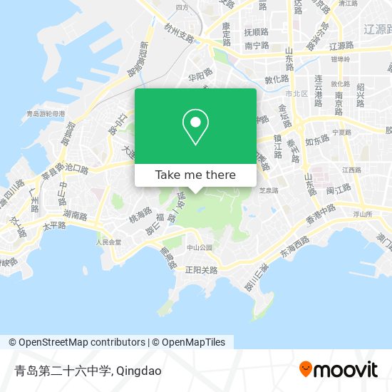 青岛第二十六中学 map