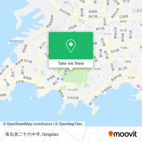 青岛第二十六中学 map