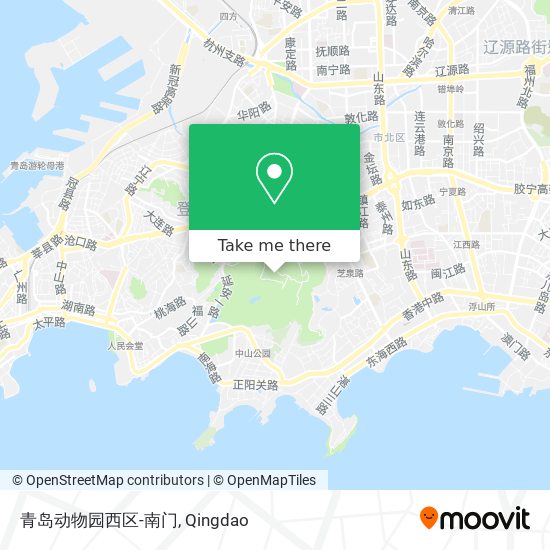 青岛动物园西区-南门 map