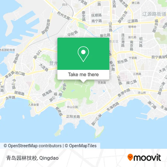 青岛园林技校 map