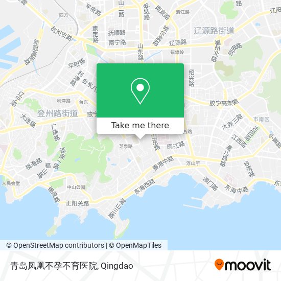 青岛凤凰不孕不育医院 map