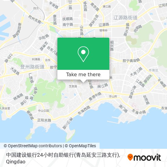 中国建设银行24小时自助银行(青岛延安三路支行) map