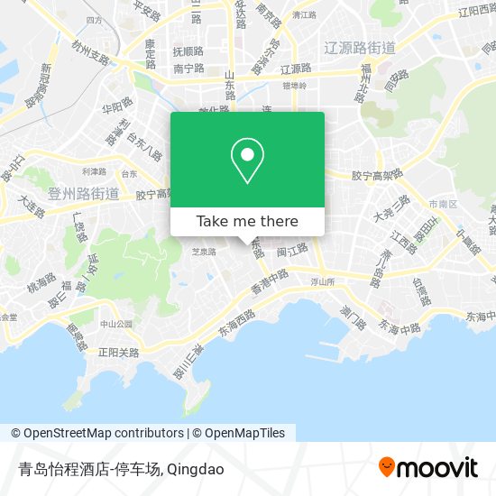 青岛怡程酒店-停车场 map