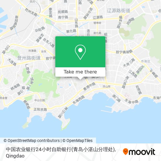 中国农业银行24小时自助银行(青岛小湛山分理处) map