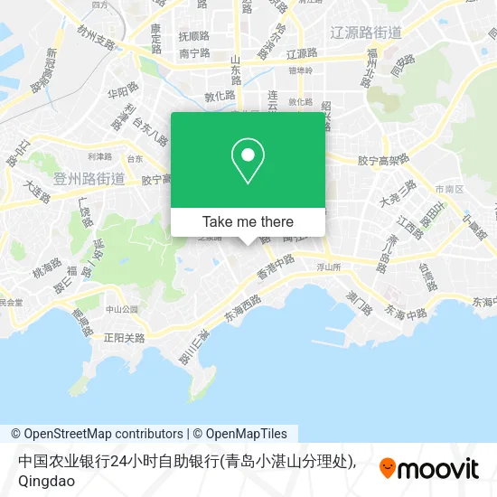 中国农业银行24小时自助银行(青岛小湛山分理处) map