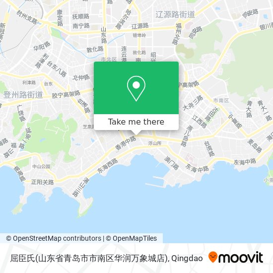 屈臣氏(山东省青岛市市南区华润万象城店) map