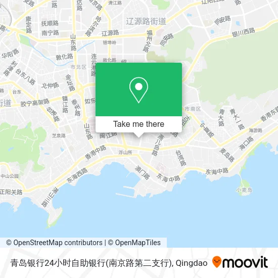 青岛银行24小时自助银行(南京路第二支行) map