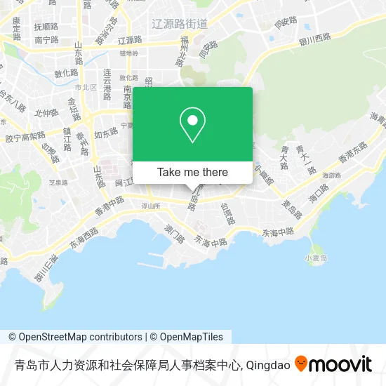 青岛市人力资源和社会保障局人事档案中心 map
