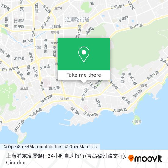 上海浦东发展银行24小时自助银行(青岛福州路支行) map