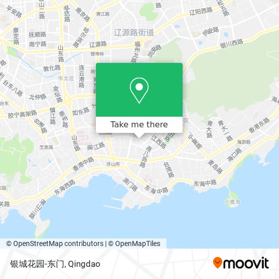 银城花园-东门 map