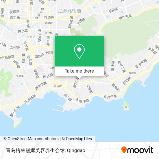 青岛格林黛娜美容养生会馆 map