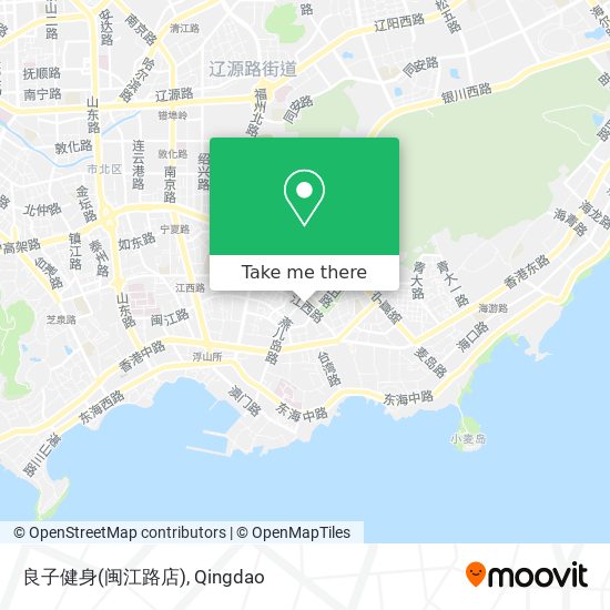 良子健身(闽江路店) map