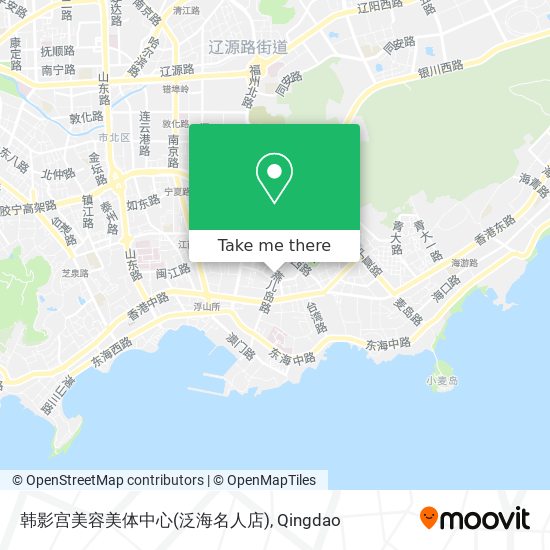 韩影宫美容美体中心(泛海名人店) map