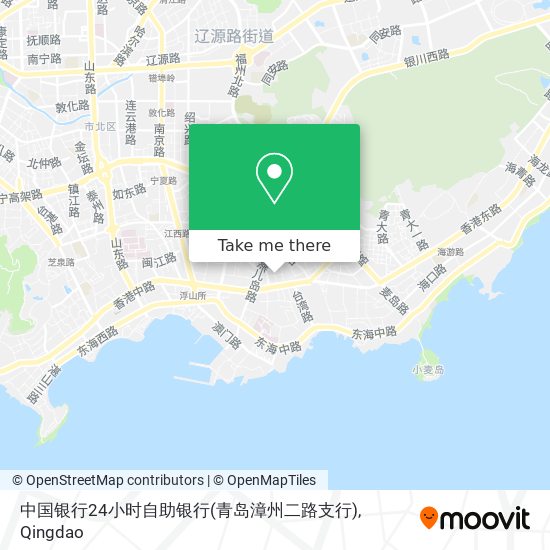 中国银行24小时自助银行(青岛漳州二路支行) map