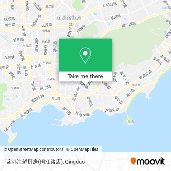 蓝港海鲜厨房(闽江路店) map