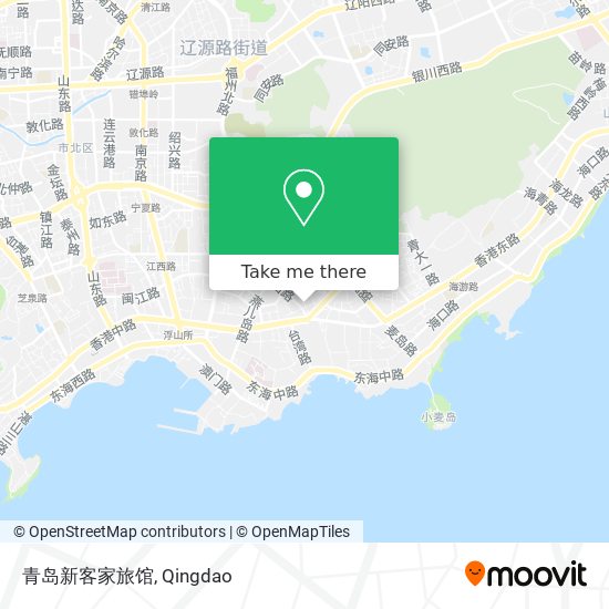 青岛新客家旅馆 map