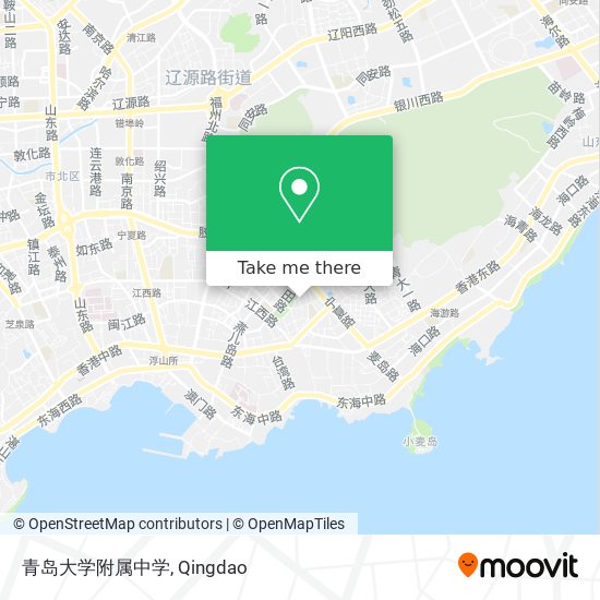 青岛大学附属中学 map