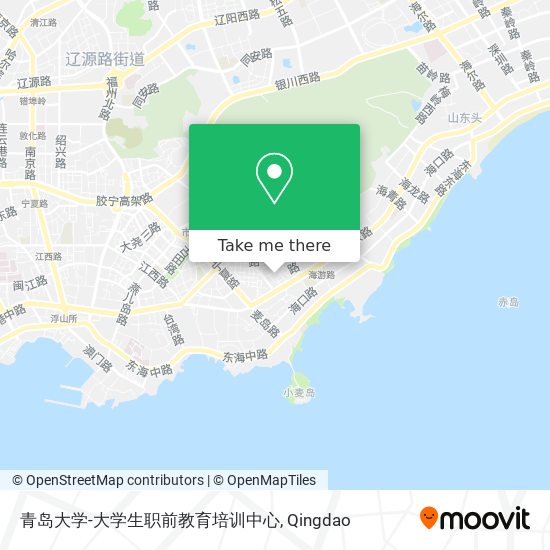 青岛大学-大学生职前教育培训中心 map