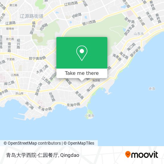 青岛大学西院-仁园餐厅 map