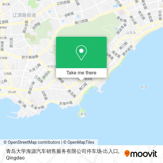 青岛大学海源汽车销售服务有限公司停车场-出入口 map