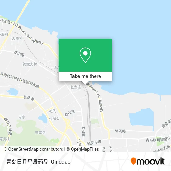 青岛日月星辰药品 map