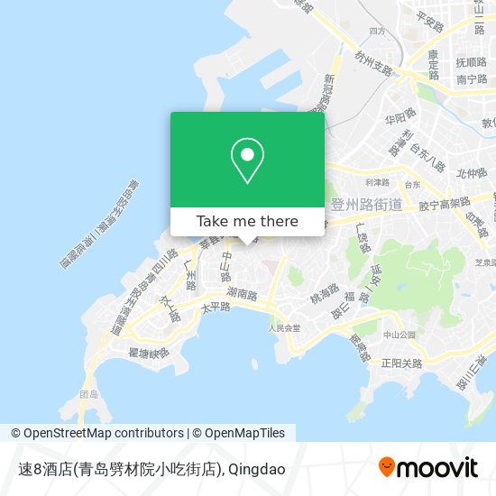 速8酒店(青岛劈材院小吃街店) map