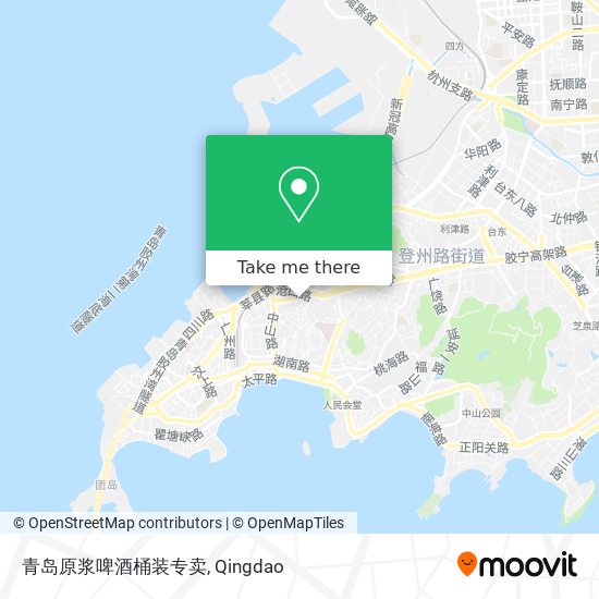 青岛原浆啤酒桶装专卖 map