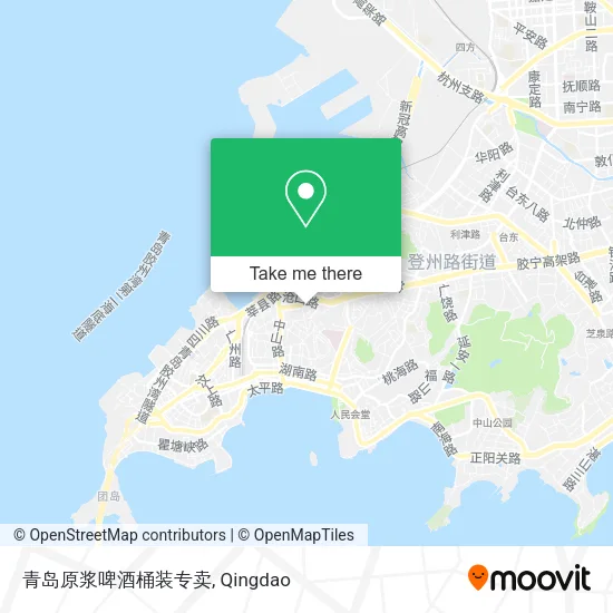 青岛原浆啤酒桶装专卖 map