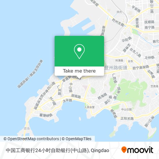 中国工商银行24小时自助银行(中山路) map
