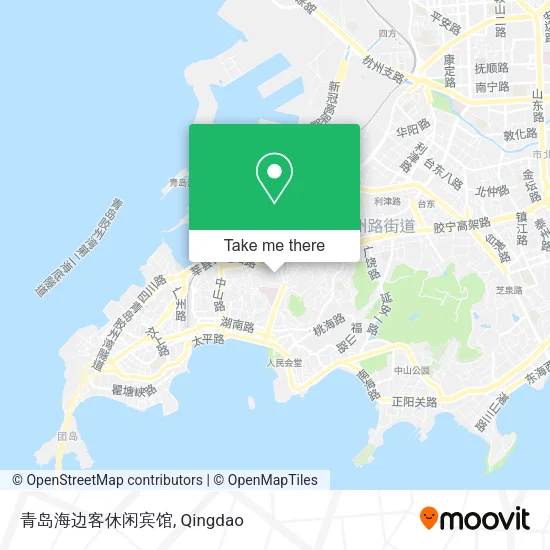 青岛海边客休闲宾馆 map