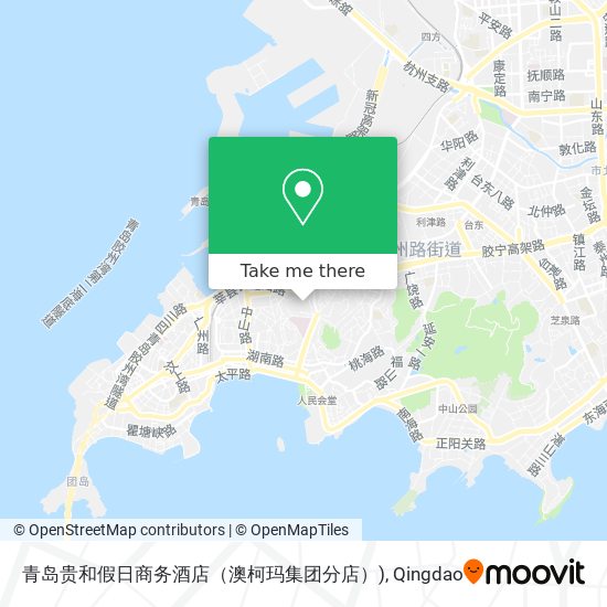 青岛贵和假日商务酒店（澳柯玛集团分店）) map