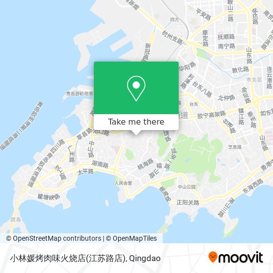 小林媛烤肉味火烧店(江苏路店) map