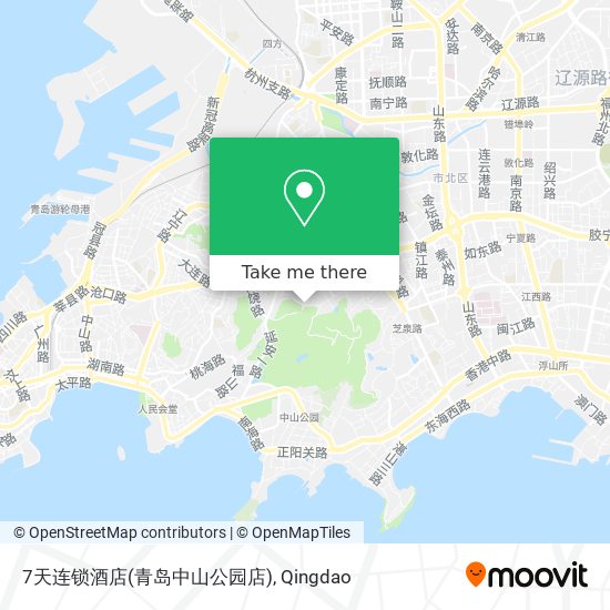 7天连锁酒店(青岛中山公园店) map