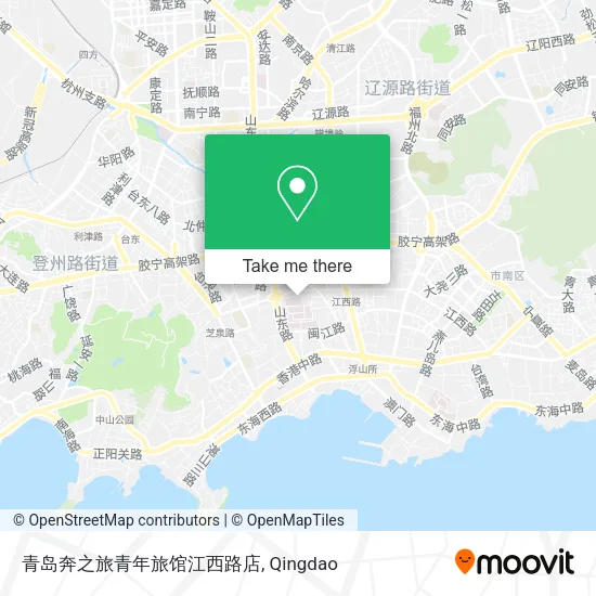 青岛奔之旅青年旅馆江西路店 map