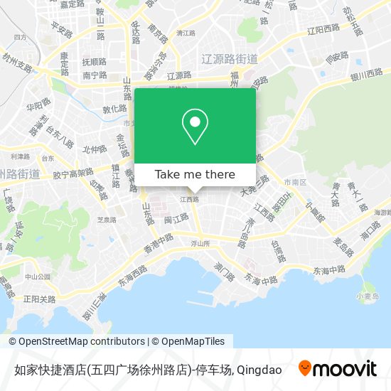 如家快捷酒店(五四广场徐州路店)-停车场 map