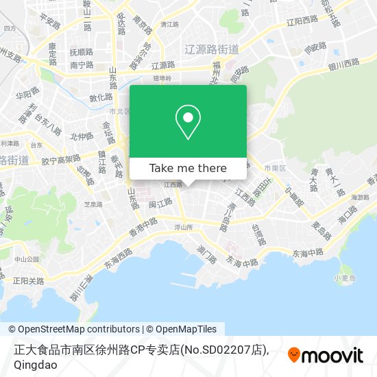 正大食品市南区徐州路CP专卖店(No.SD02207店) map