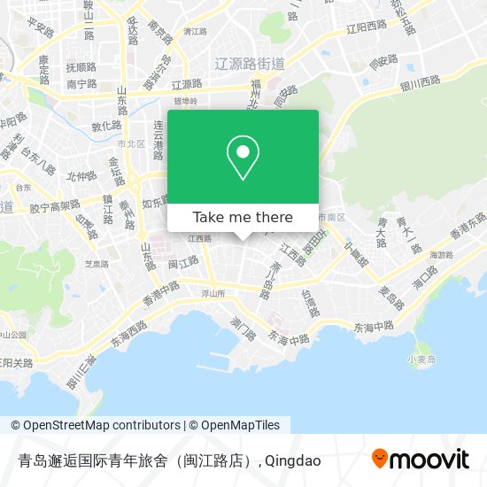 青岛邂逅国际青年旅舍（闽江路店） map