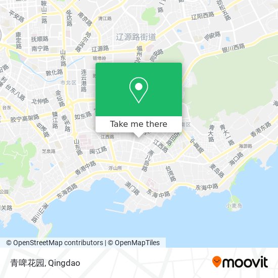 青啤花园 map