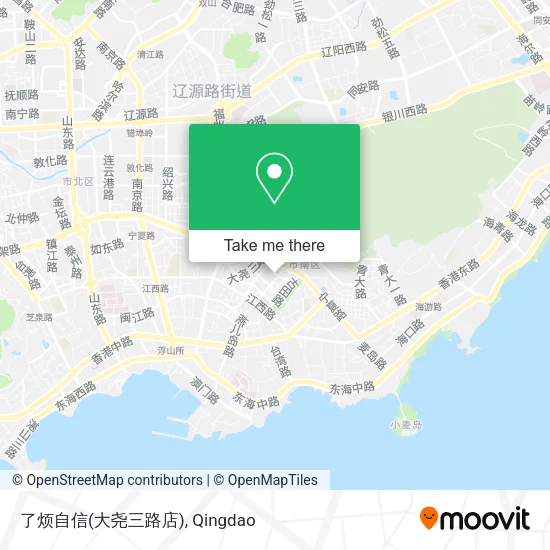 了烦自信(大尧三路店) map