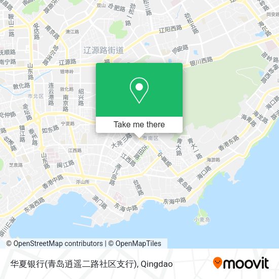华夏银行(青岛逍遥二路社区支行) map