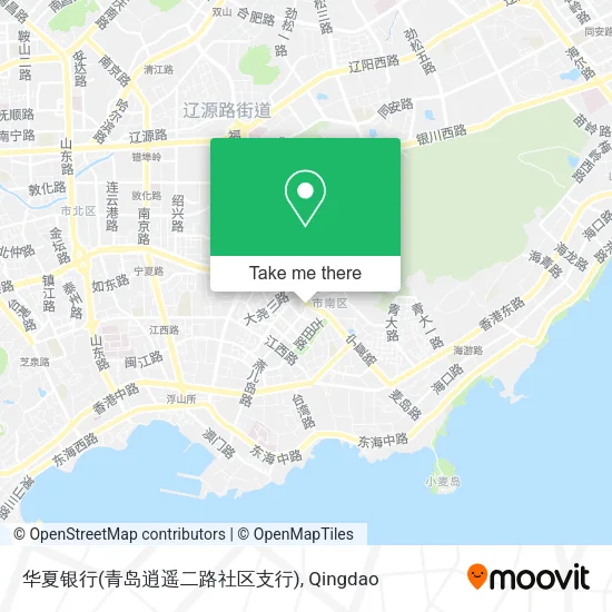华夏银行(青岛逍遥二路社区支行) map