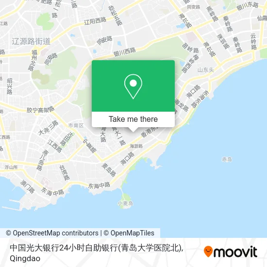 中国光大银行24小时自助银行(青岛大学医院北) map