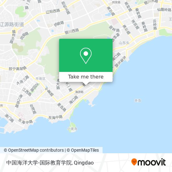 中国海洋大学-国际教育学院 map