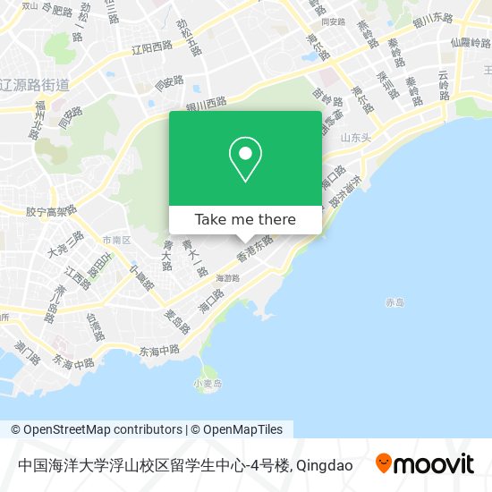 中国海洋大学浮山校区留学生中心-4号楼 map