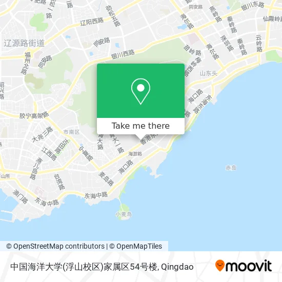 中国海洋大学(浮山校区)家属区54号楼 map