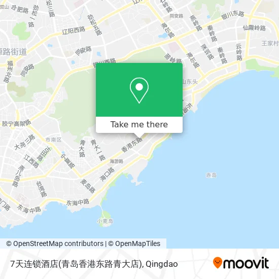 7天连锁酒店(青岛香港东路青大店) map