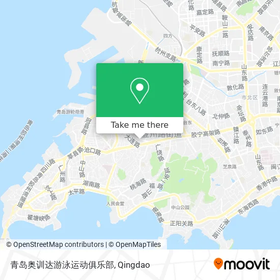 青岛奥训达游泳运动俱乐部 map