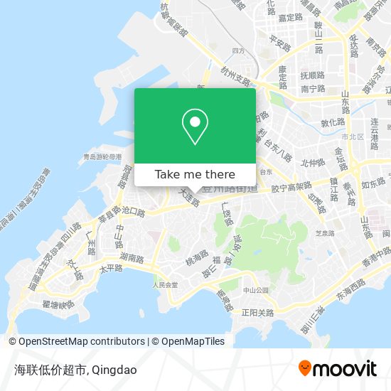 海联低价超市 map